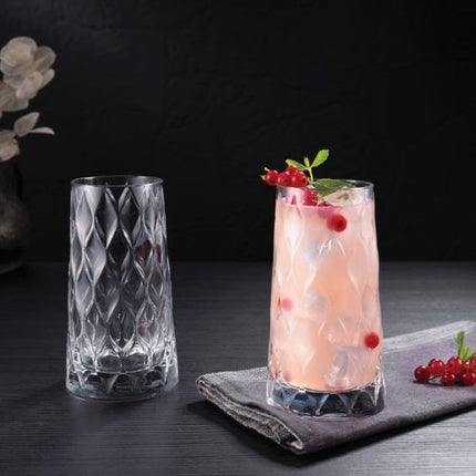 Pasabahce Leafy Long Drink 450ml | Pack Of 4 at Napev GH