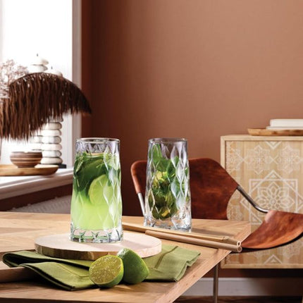 Pasabahce Leafy Long Drink 450ml | Pack Of 4 at Napev GH