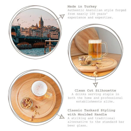 Pasabahce Pub Beer Mug 500ml | Pack of 2 at Napev GH