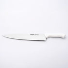 White chef's knife with 'Pirge Ecco' branding on a white background