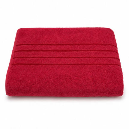Premium Satin Bath Sheets Crimson at Napev GH