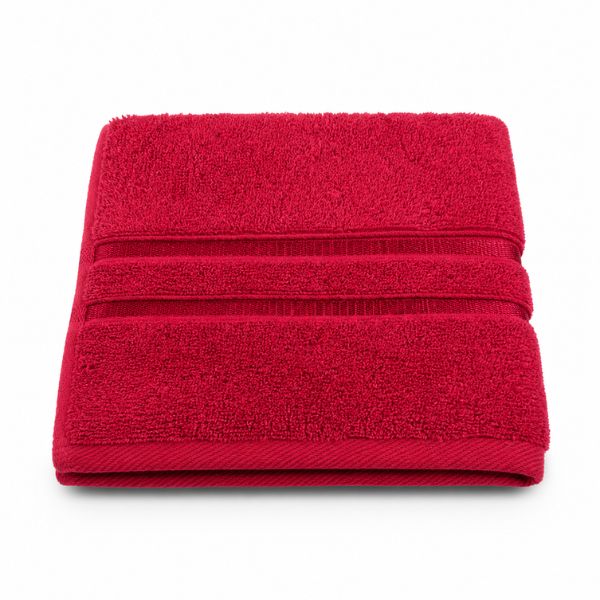 Premium Satin Hand Towel Crimson at Napev GH