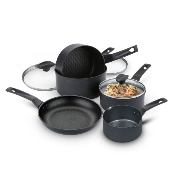 Prestige 9x Tougher Aluminium 5pcs Cookware Set at Napev GH