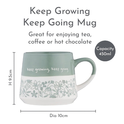 Price & Kensington Keep Growing Keep Going Mug 450ml at Napev GH