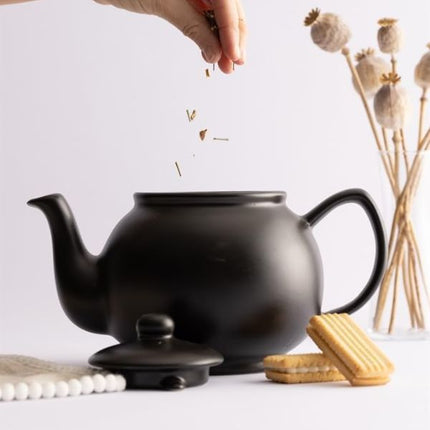 Price & Kensington Matt Black 2 Cup Teapot att Napev GH