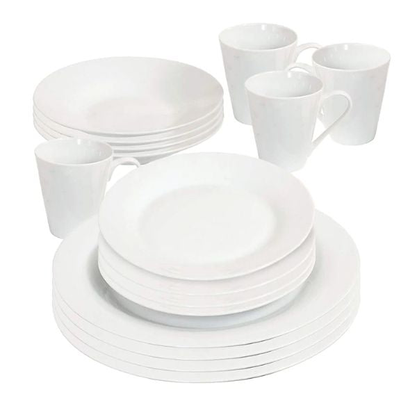 Prima Houseware Dinner Set White Colour 16 Piece at Napev GH