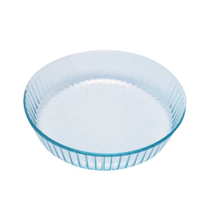 Pyrex Bake & Enjoy High Resistance Glass Fluted Flan Dish, 26cm at Napev GH