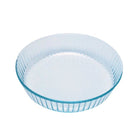 Pyrex Bake & Enjoy High Resistance Glass Fluted Flan Dish, 26cm at Napev GH