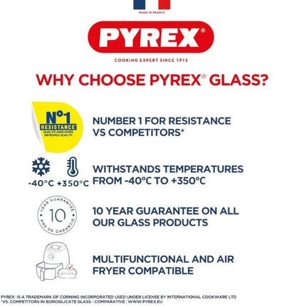 Pyrex Rectangular Glass Roasting Dish 40 x 28 cm at Napev GH