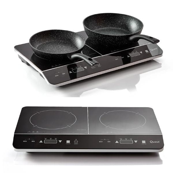 Quest Digital Double Induction Hob & Hot Plate 35840 at Napev GH