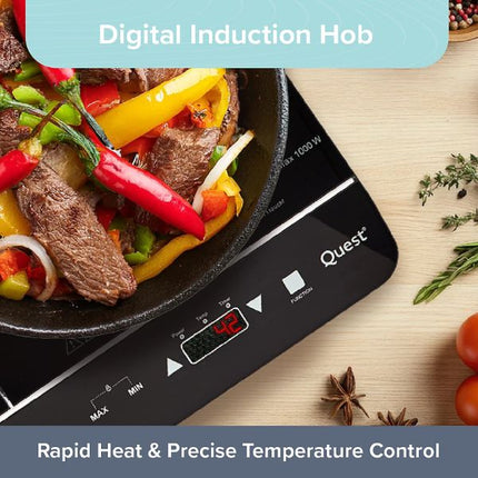 Quest Digital Double Induction Hob & Hot Plate 35840 at Napev GH