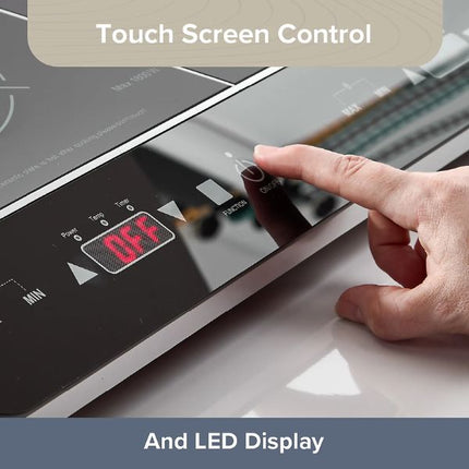 Quest Digital Double Induction Hob & Hot Plate 35840 at Napev GH