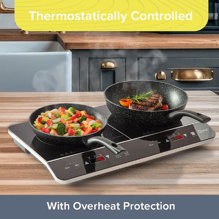 Quest Digital Double Induction Hob & Hot Plate 35840 at Napev GH