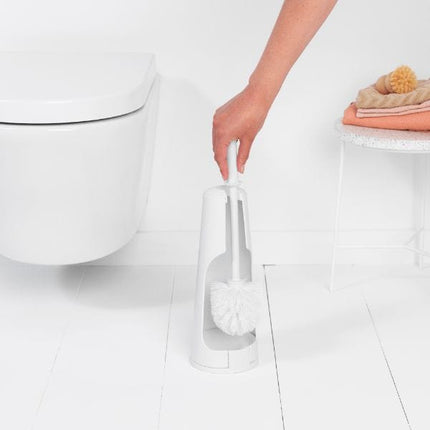 Brabantia ReNew Toilet Brush and Holder/WHITE at Napev GH