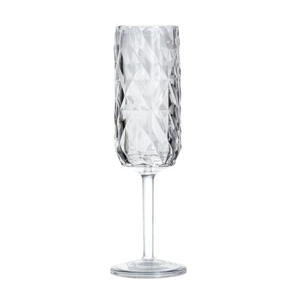 Rubikap Polycarbonate Exclusive Prisma Champagne Glass 180ml at Napev GH