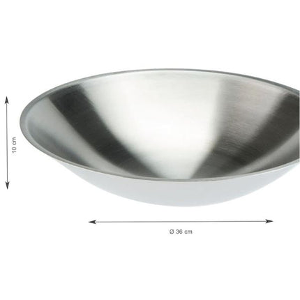 SKK Professional Stainless Steel Wok, With Round Base at Napev GH
