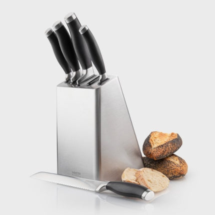 Sabatier Professional Five Piece Stainless Steel Knife Block at Napev GH