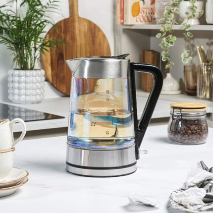 Salter Colour Changing 1.7L Glass Kettle at Napev GH
