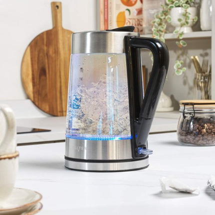 Salter Colour Changing 1.7L Glass Kettle at Napev GH
