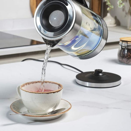 Salter Colour Changing 1.7L Glass Kettle at Napev GH