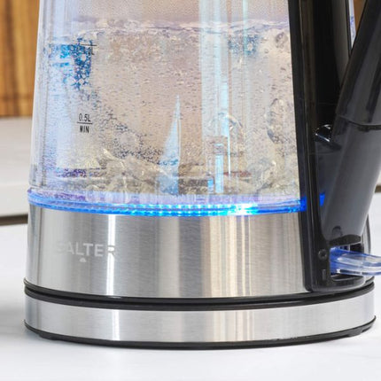 Salter Colour Changing 1.7L Glass Kettle at Napev GH