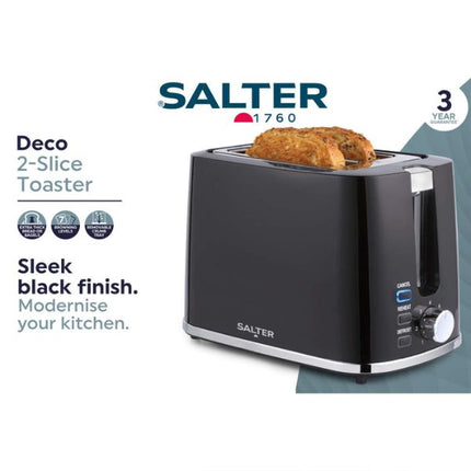 Salter Deco 2-Slice Toaster - Black at Napev GH