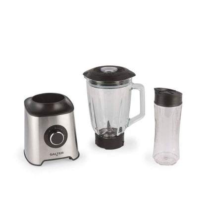 Salter blender set with two additional containers on a white background