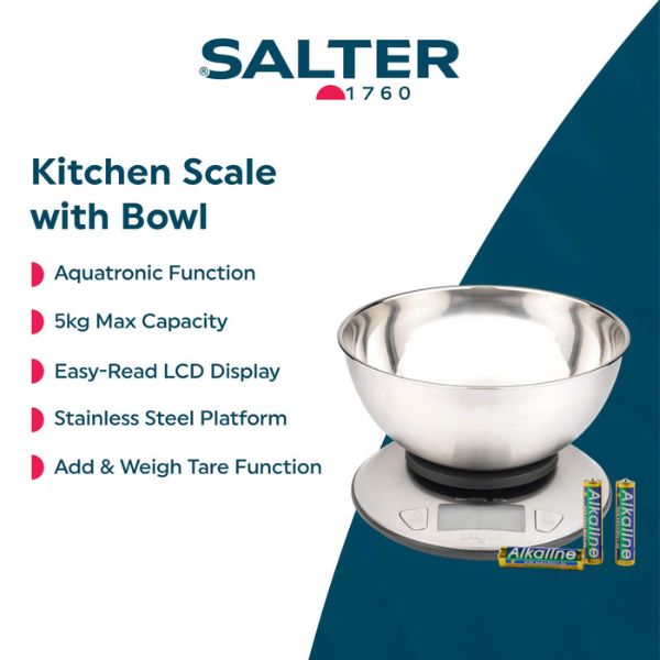 Salter Kitchen Scale with Bowl at Napev GH