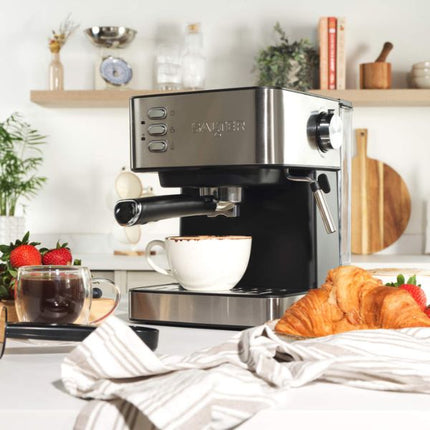 Salter Manual Espresso Machine With Milk Frother at Napev GH