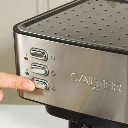 Salter Manual Espresso Machine With Milk Frother at Napev GH