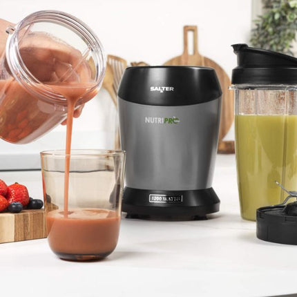 Salter Nutripro Blender & Blending Cups - Black at Napev GH