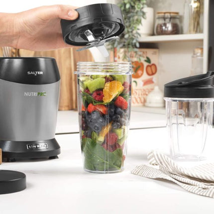 Salter Nutripro Blender & Blending Cups - Black at Napev GH
