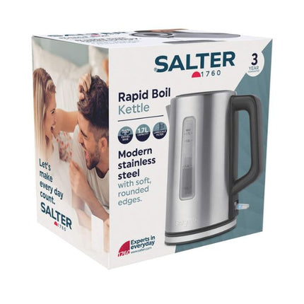 Salter Stainless Steel Kettle - 1.7L at Napev GH