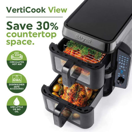 Salter VertiCook View Air Fryer - 9L at Napev GH