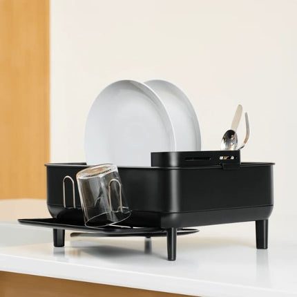 Simplehuman Compact Dishrack with Wine Glass Holder at Napev GH