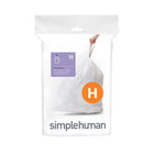 Simplehuman custom fit liners- Code H | Pack of 20 at Napev GH
