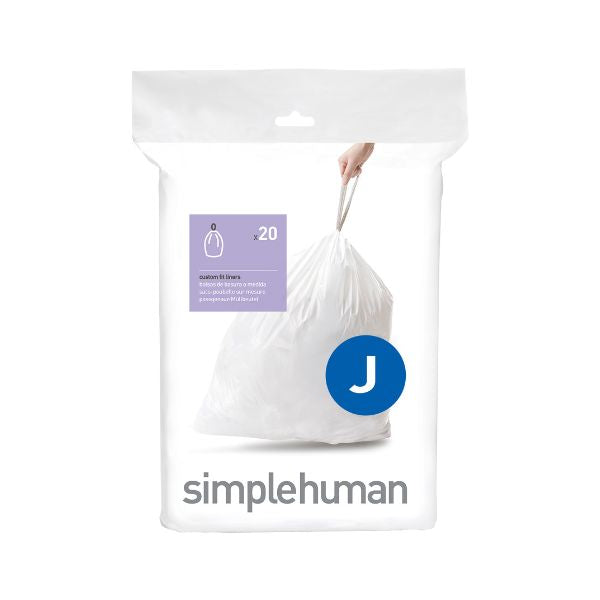 Simplehuman custom fit liners- Code J | Pack of 20 at Napev GH