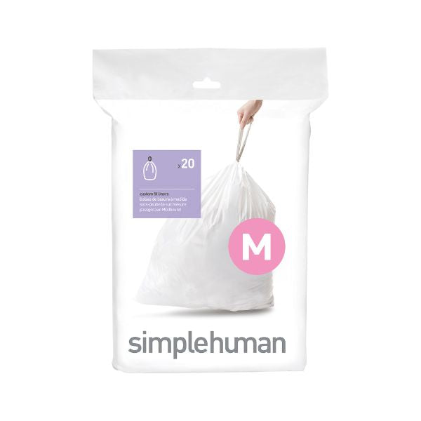 Simplehuman custom fit liners- Code M | Pack of 20 at Napev GH