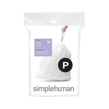 Simplehuman custom fit liners- Code P | Pack of 60 | Napev