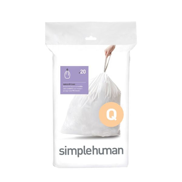 Simplehuman custom fit liners- Code Q | 60 Liners | at Napev GH