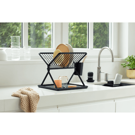 Brabantia SinkSide Foldable Dish Rack/dark grey at Napev GH
