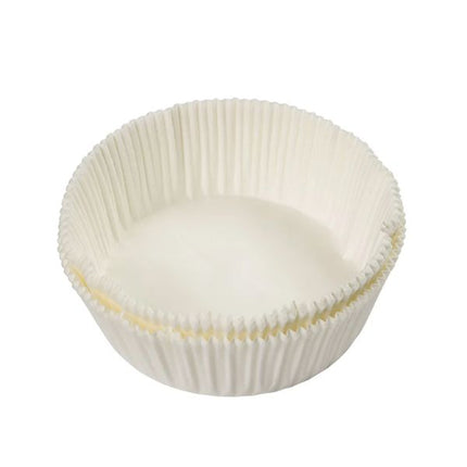 Stack of white Tala 18 cm (7-inch) siliconised round cake tin liners