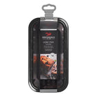 A Tala Performance Loaf Pan in black with a silver metal handle and a black paper label, shown on a plain white background.