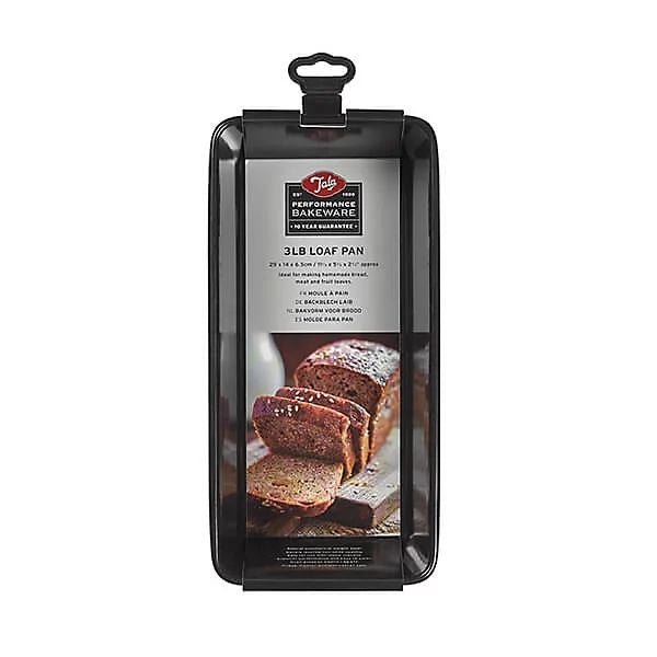 A packaged 3 lb loaf pan from Tala Professional Bakeware, shown in its retail packaging with a hanging tab on a plain white background.
