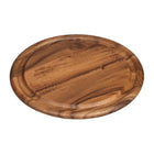 Tala Round Board w Groove in Lacquered Acacia - 309x309x15mm at Napev GH