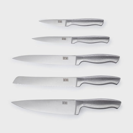 Taylor's Eye Witness Auckland Five Piece Hammered Stainless Steel at Napev GH