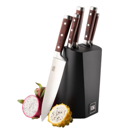 Taylor's Eye Witness Hexham Five Piece Pakkawood Knife Block Set at Napev GH