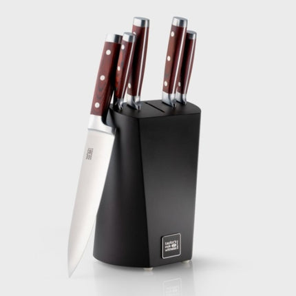 Taylor's Eye Witness Hexham Five Piece Pakkawood Knife Block Set at Napev GH