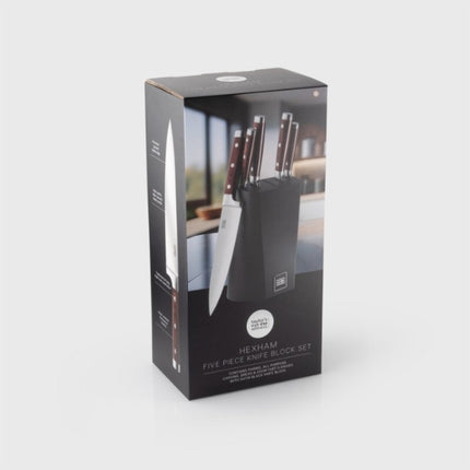 Taylor's Eye Witness Hexham Five Piece Pakkawood Knife Block Set at Napev GH