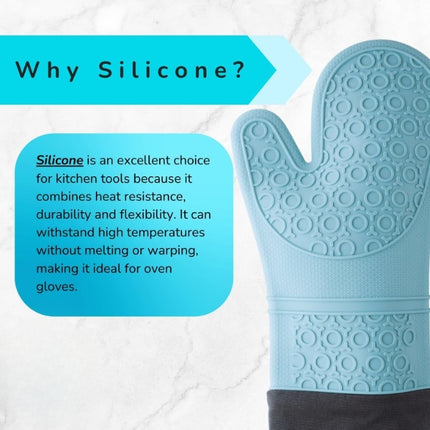 Taylor's Eye Witness Steamproof Silicone Oven Glove, Aqua at Napev GH